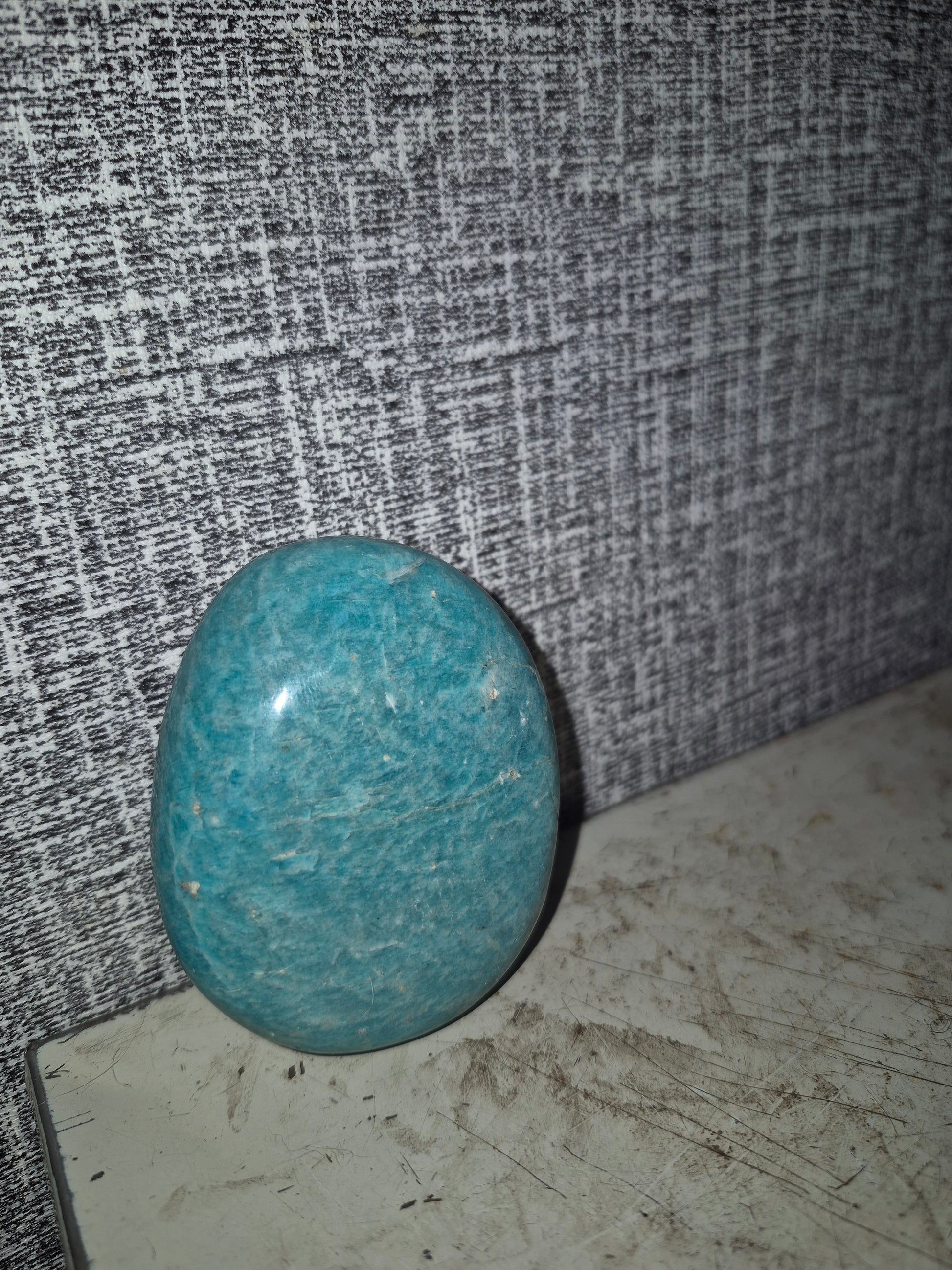 Amazonite palm stone