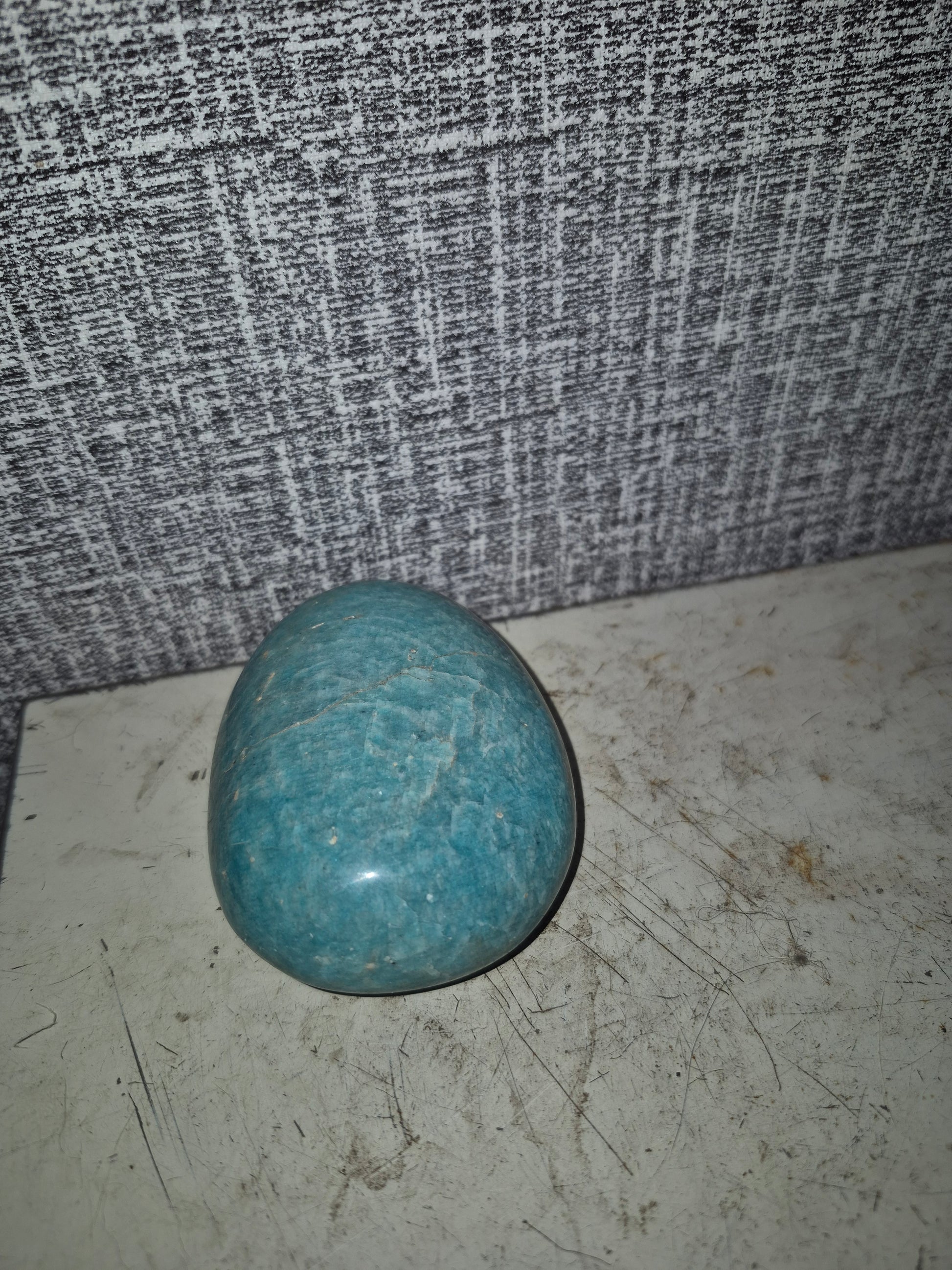 Amazonite palm stone